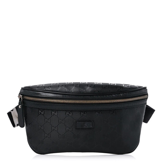 Gucci GG Supreme Imprime Monogram Waist Bag Belt Bag Pouch Mens Black