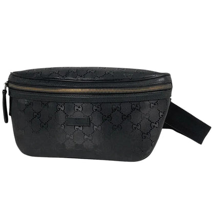 Gucci GG Supreme Imprime Monogram Waist Bag Belt Bag Pouch Mens Black
