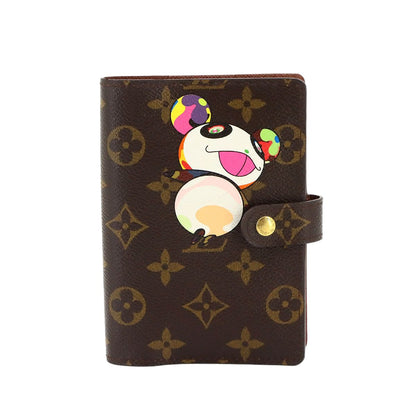 Louis Vuitton Monogram Panda Agenda PM Notebook Cover Brown Takashi Murakami