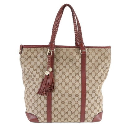 Gucci GG Canvas Marrakech Leather Tote Shoulder Hand