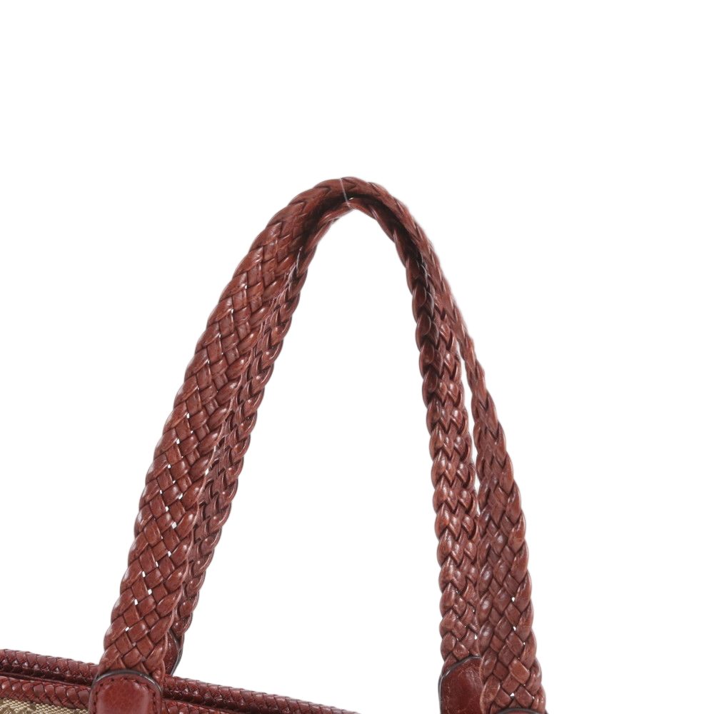 Gucci GG Canvas Marrakech Leather Tote Shoulder Hand — view 2