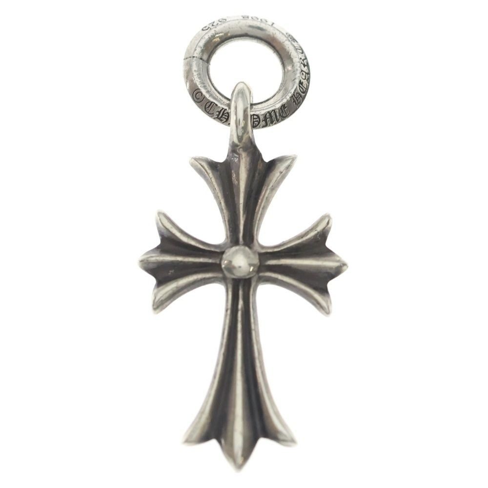 Chrome Hearts Tiny CH Cross Charm Necklace Top Silver