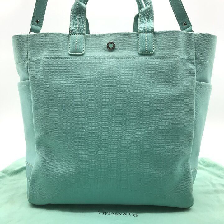 Tiffany & Co Canvas Tote Large Cobalt Blue Purse