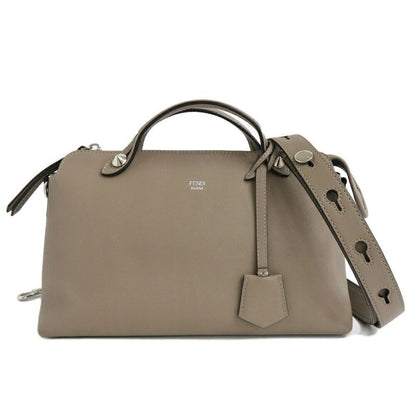 Fendi Visible Medium Leather 8 Bl146 Cuff Grey 2-Way Handbag