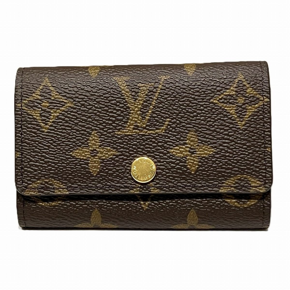 Louis Vuitton Multicles 6 Monogram Key Case Canvas Holder