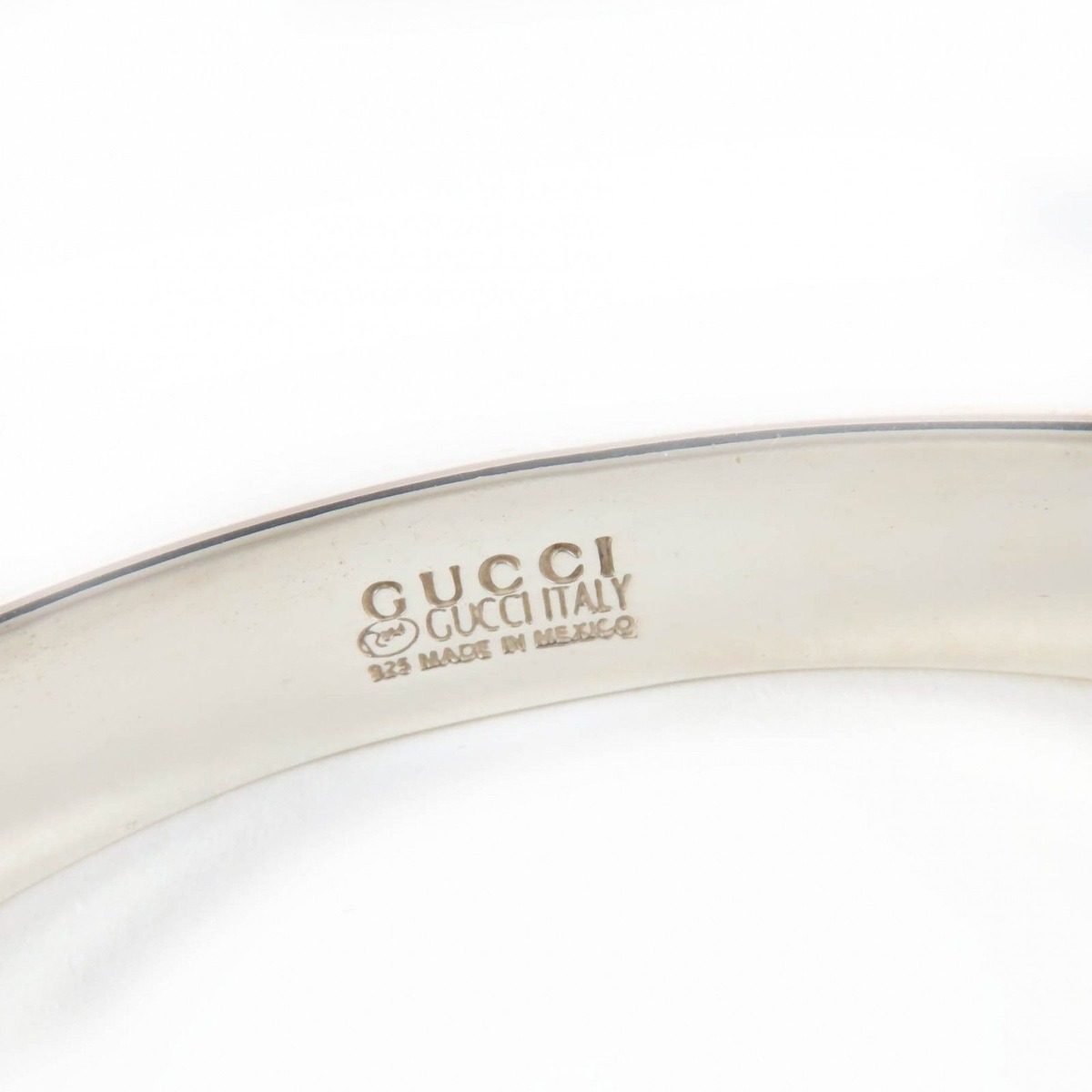 Gucci GG Bangle Bracelet Silver Weight — view 8