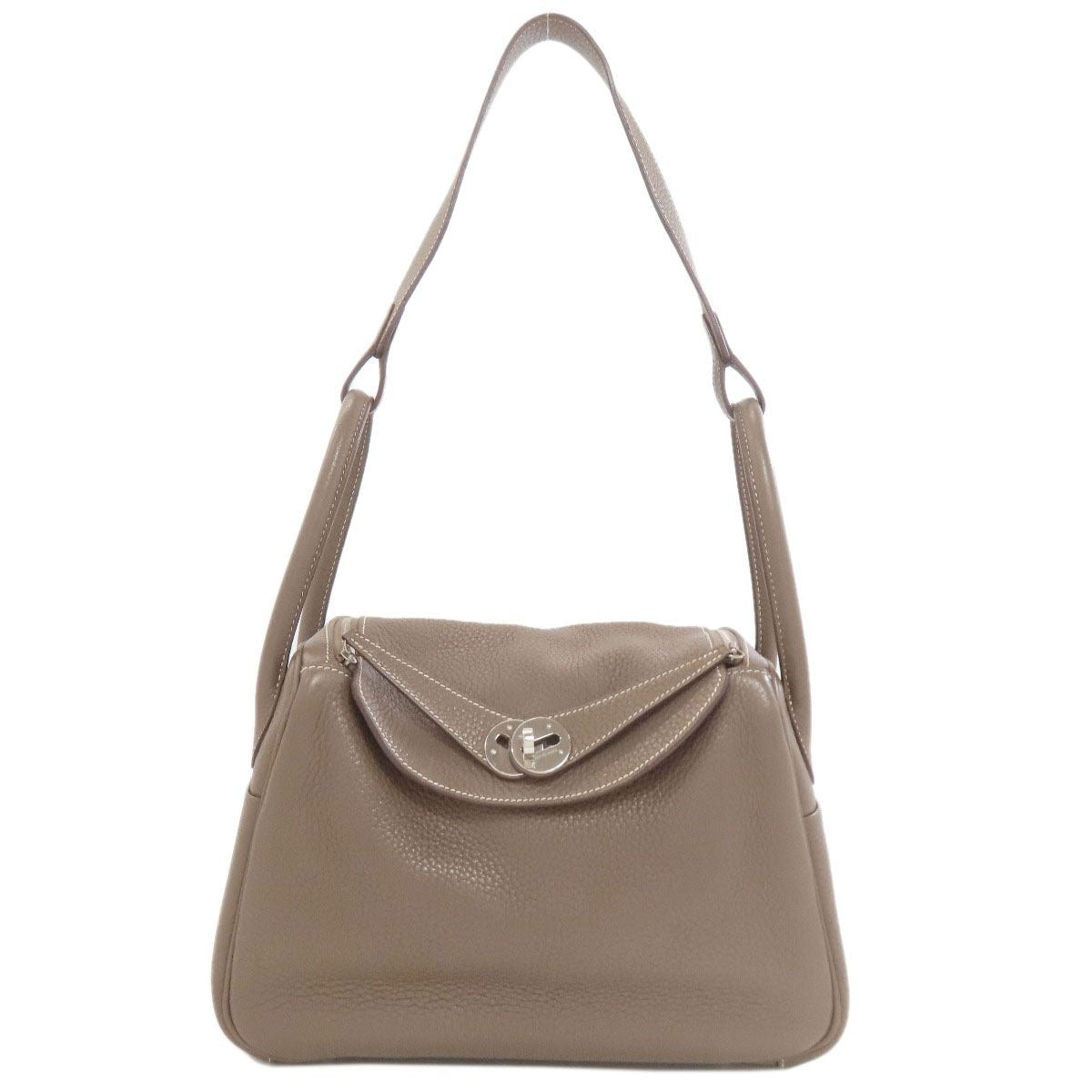 Hermes Lindy 26 Etoupe Silver Handbag