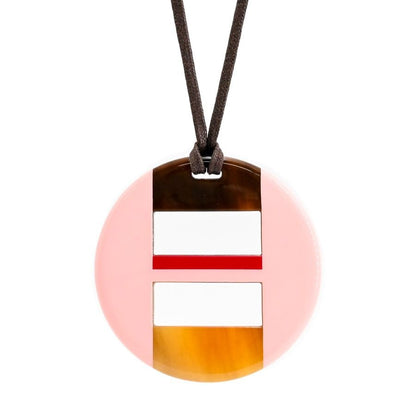 Hermes Necklace Equipe Pink