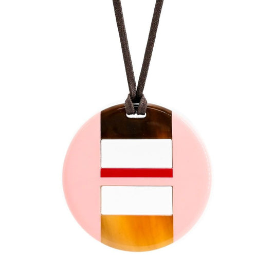 Hermes Necklace Equipe Pink
