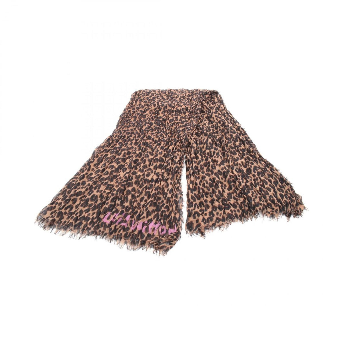Louis Vuitton Shawl Etole Leopard Silk