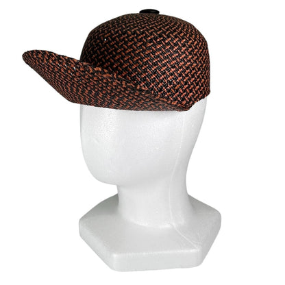 Hermes Tanzania Straw Sheep Leather Serie Button Hat Cap Multicolor 56