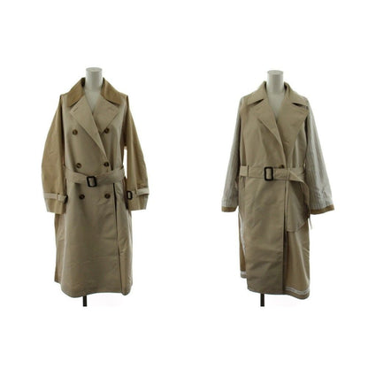 Max Mara Weekend Line Canasta Reversible Technical Trench Coat Long Length Logo