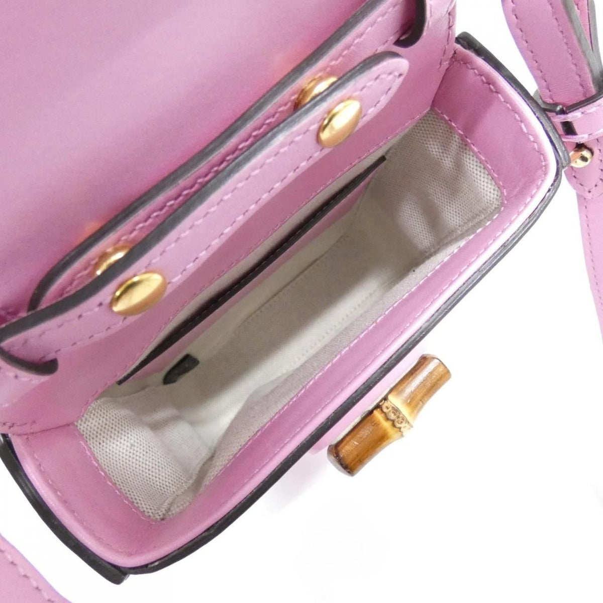 Gucci Bag Leather Pink — view 9