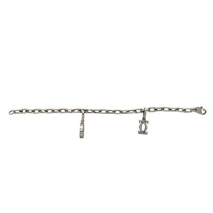 Cartier Bracelet Diamond 750 18K White Gold Chain C2 Love Charm 2 Set — view 5