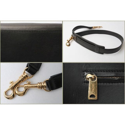 Celine Shoulder Bag Trapeze Blue Sand Beige Black 2-way — view 8