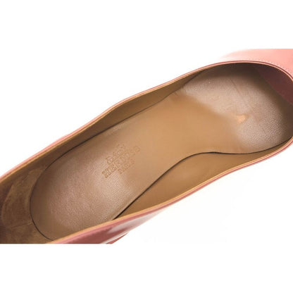 Hermes Pumps Shoes Women Enamel Patent Leather Pink Open Toe — view 8