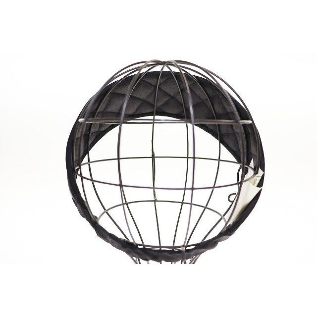 Chanel Quilted Headband Silk Satin Black Aa Hat — view 3