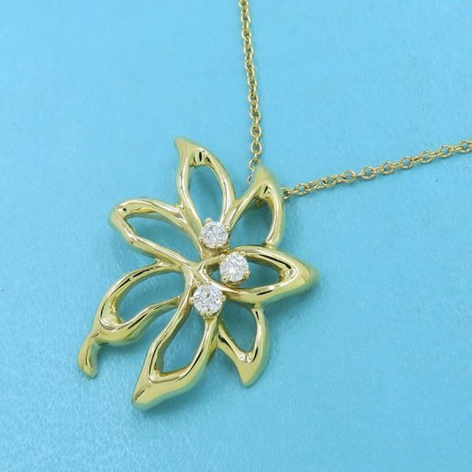 Tiffany & Co. Diamond Necklace Flower