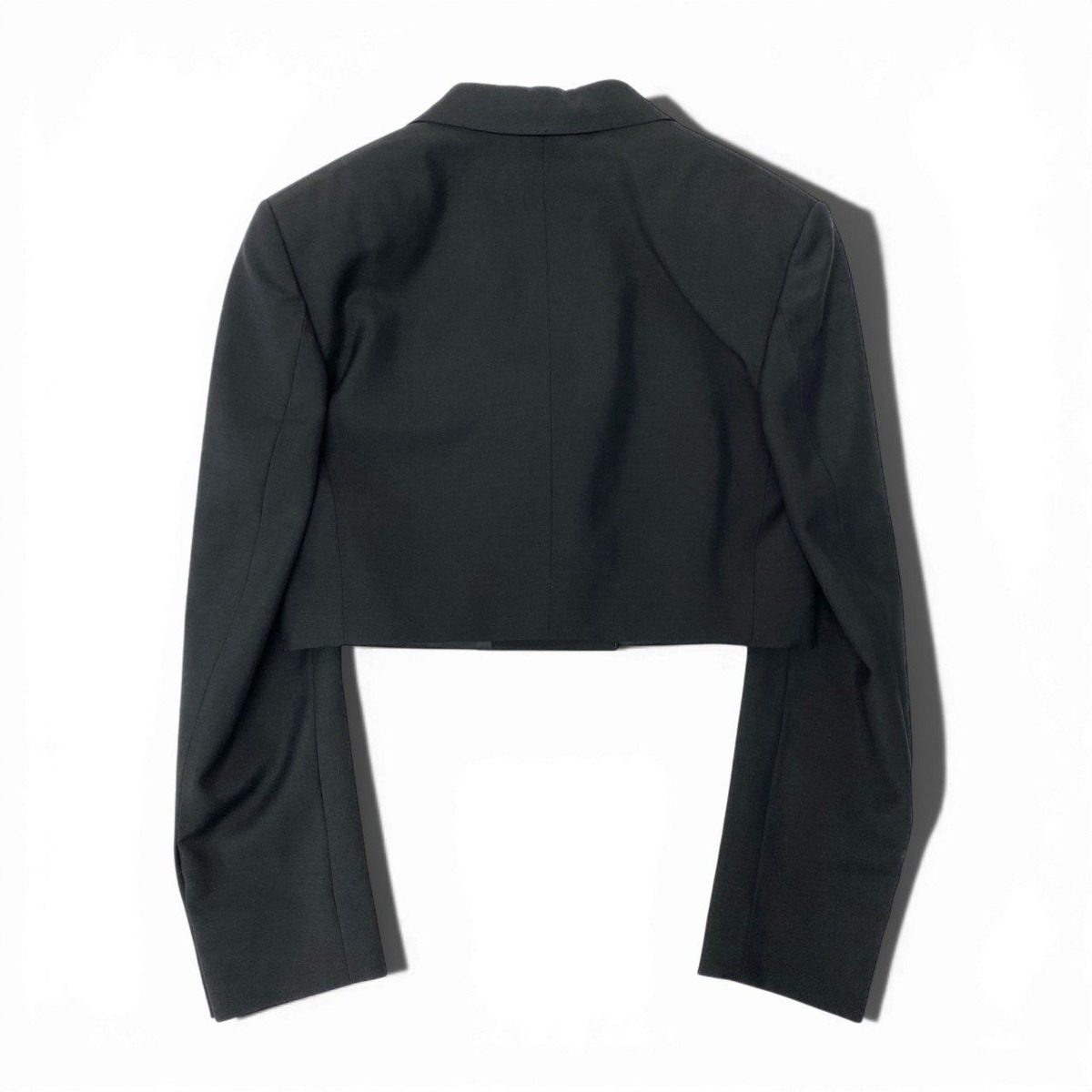 Gucci Double Breasted Short Jacket Cropped Length Tailored 40 Black — view 4