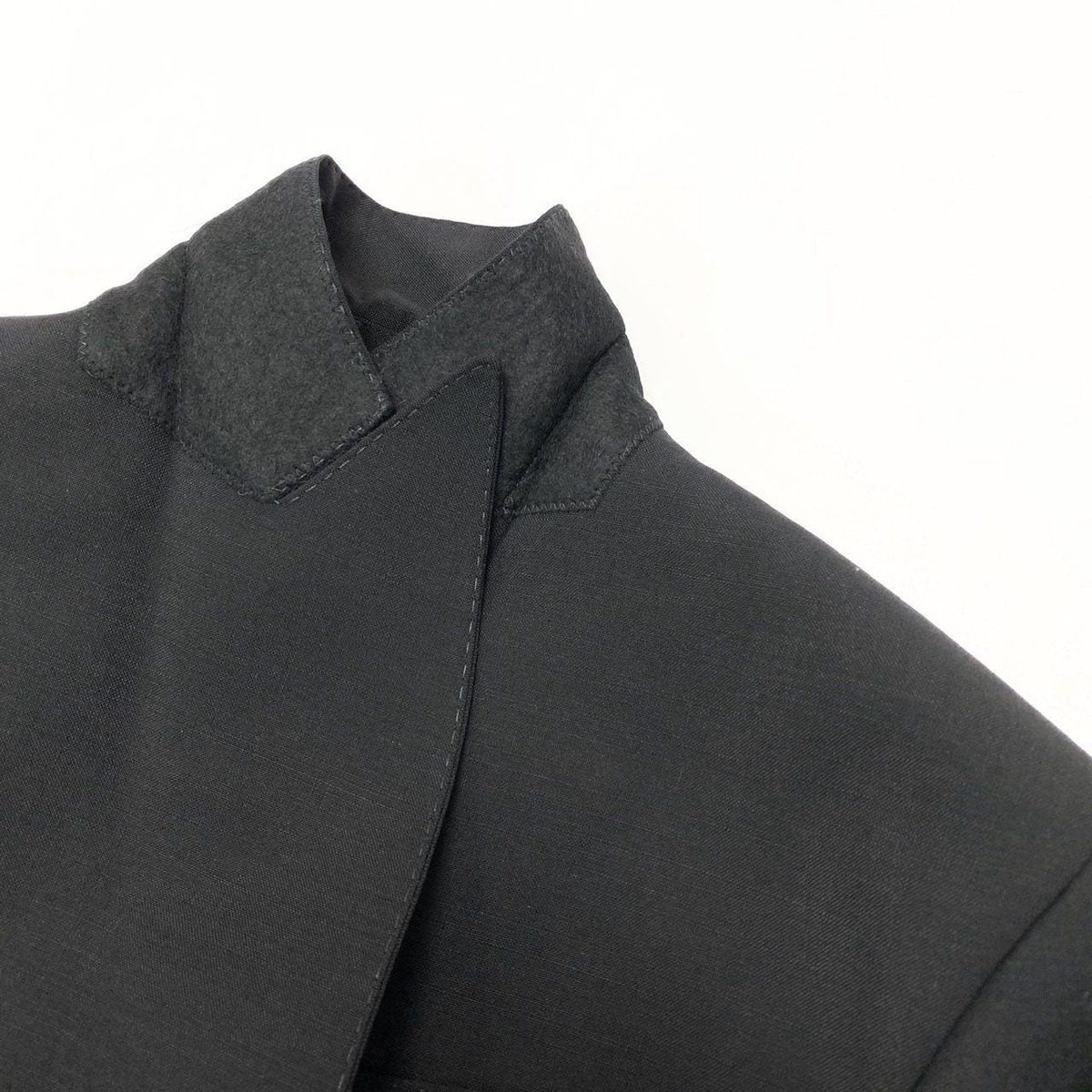 Gucci Double Breasted Short Jacket Cropped Length Tailored 40 Black — view 7
