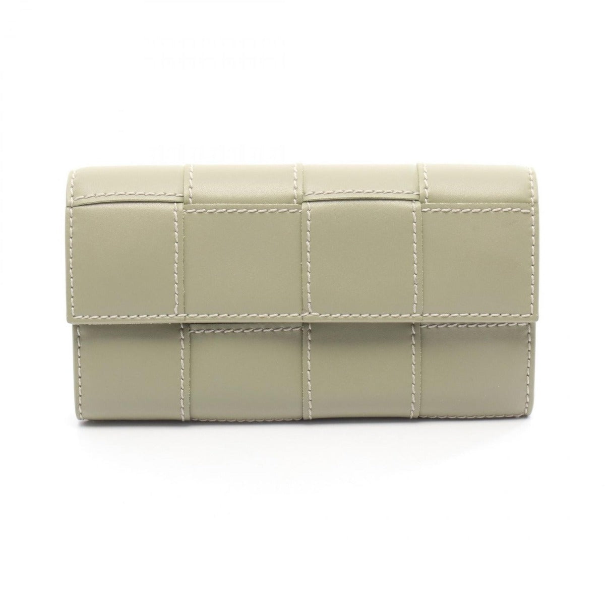 Bottega Veneta Bifold Wallet Stitch Cassette Intrecciato Light Khaki