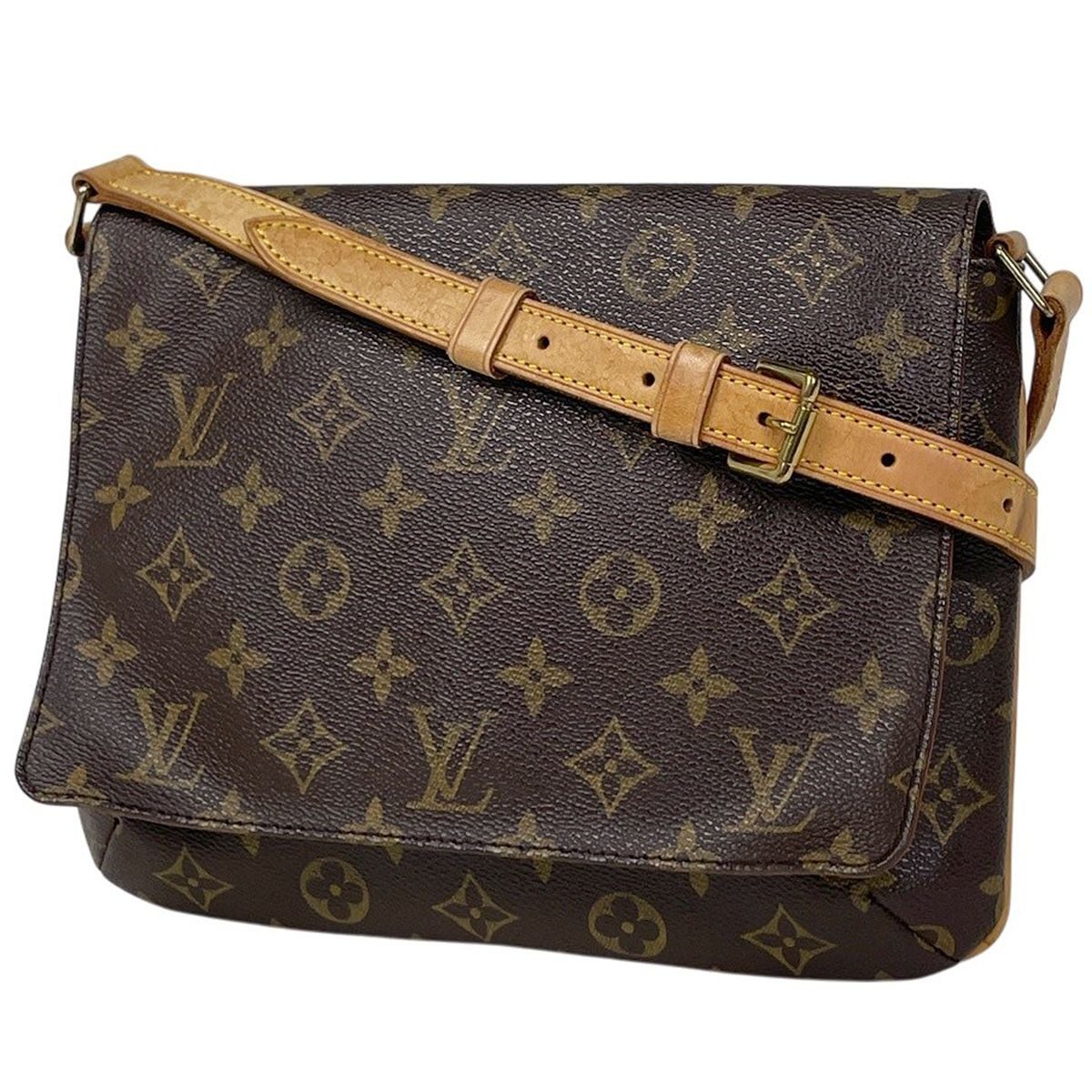 Louis Vuitton Musette Tango Short Shoulder Bag Monogram Brown