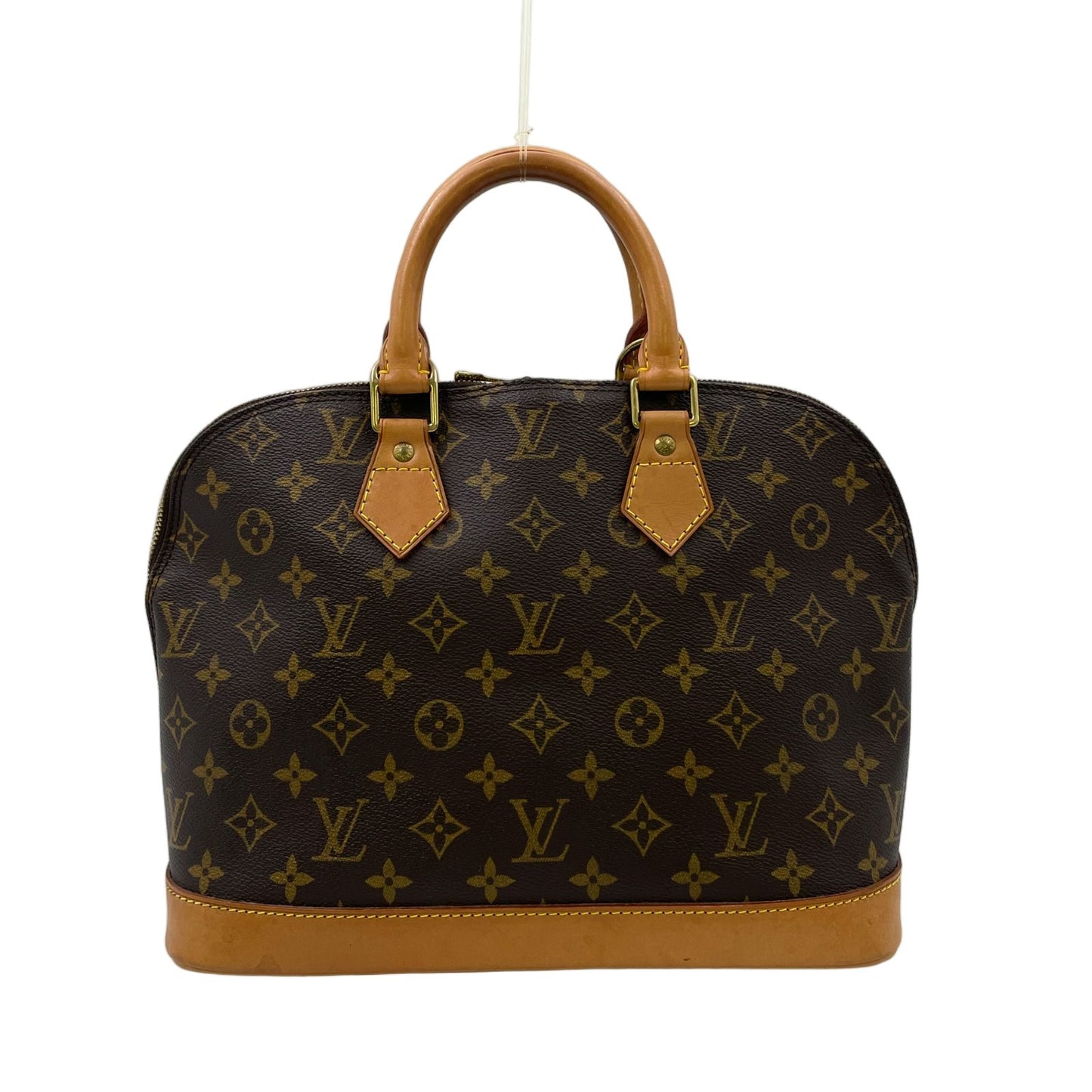 Louis Vuitton Alma PM Monogram Leather Brown Light Handbag Gold