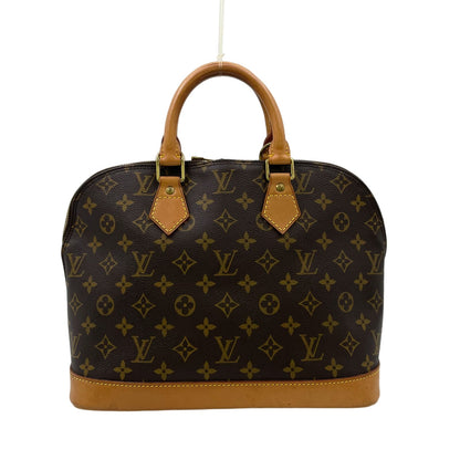 Louis Vuitton Alma PM Monogram Leather Brown Light Handbag Gold
