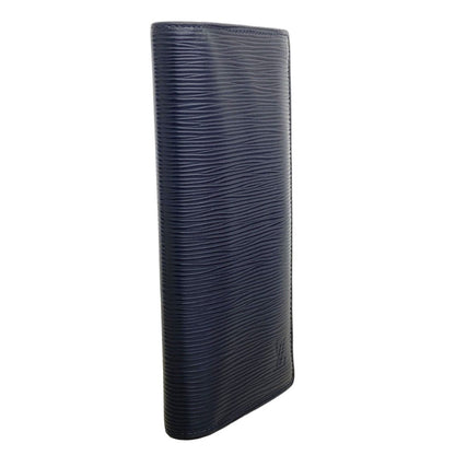 Louis Vuitton Wallet Epi Portefeuille Brazza Blue — view 2