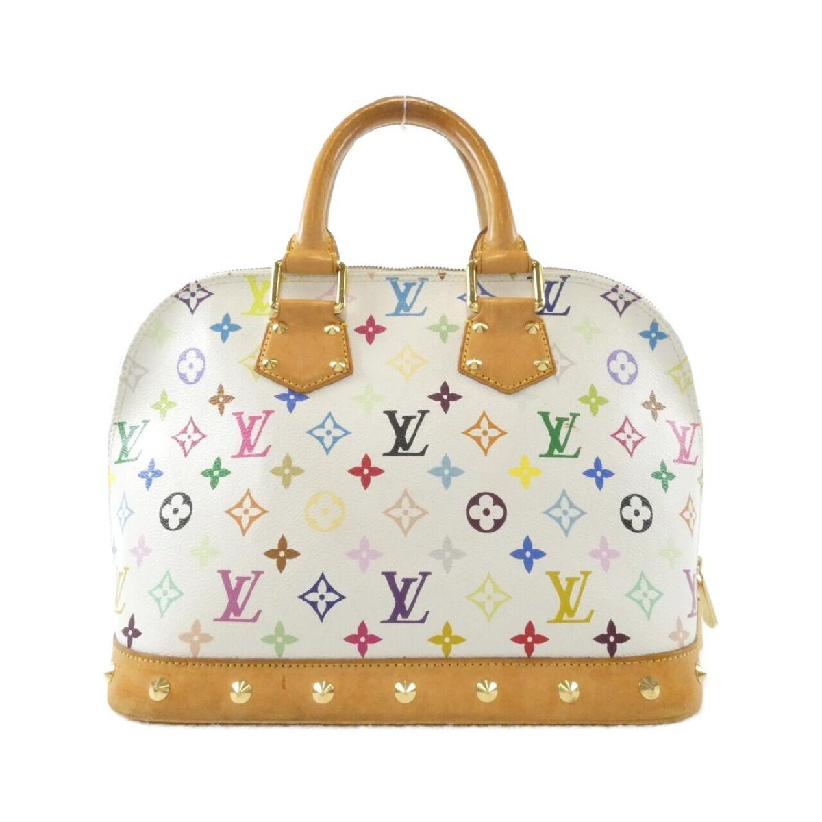 Louis Vuitton Alma Handbag Monogram Multicolor White