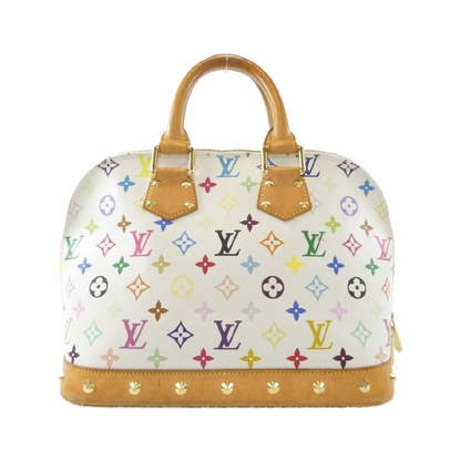 Louis Vuitton Alma Handbag Monogram Multicolor White