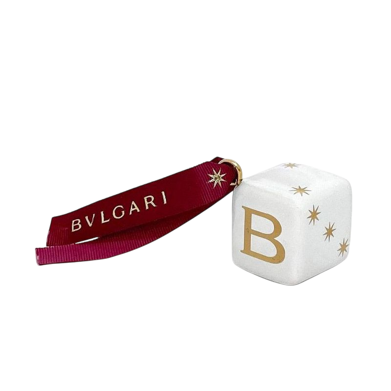 Bulgari Ornament White Gold Excellent Condition Ceramic Preowned Bvlgari
