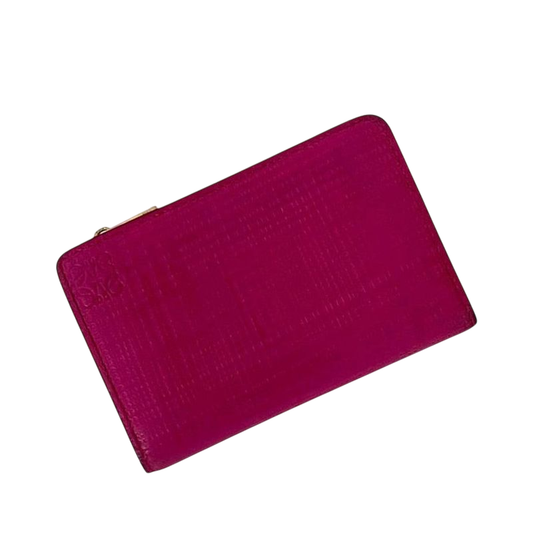 Loewe Lshape Zipper Coin Case Pink Linen 101.88p30