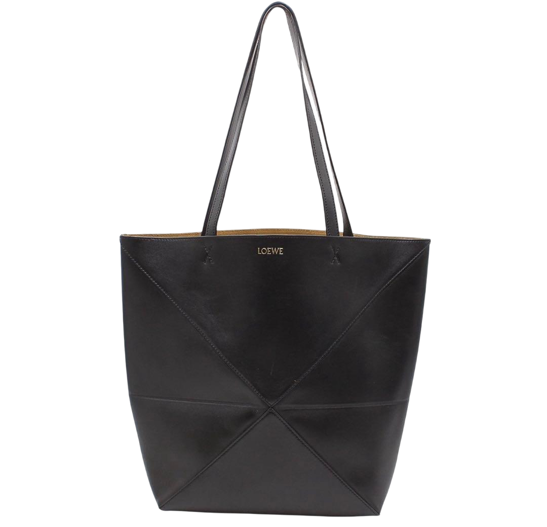 Ultra Loewe Shiny Calfskin Puzzle Fold Tote Bag