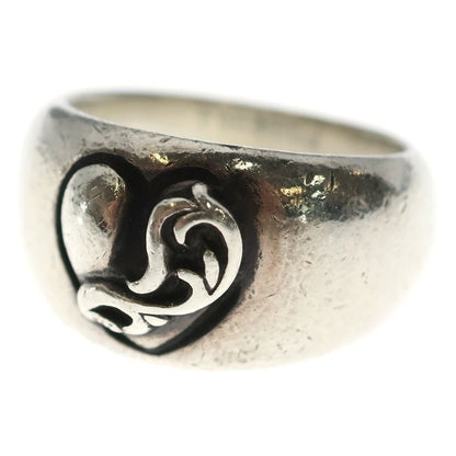 Chrome Hearts Heart in Band Ring Silver