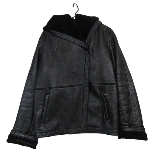 Max Mara Coat Hooded Jacket 36 XS Black