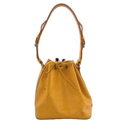 Louis Vuitton Petit Noe Epi Tassili Yellow Leather Shoulder Bag Gold