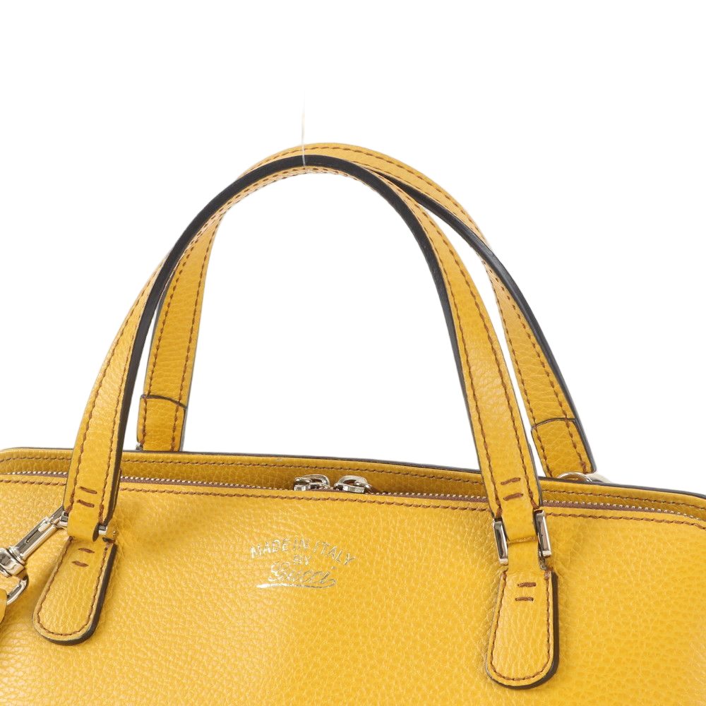 Gucci Swing Leather 2-Way Shoulder Bag Crossbody Hand Tote — view 2