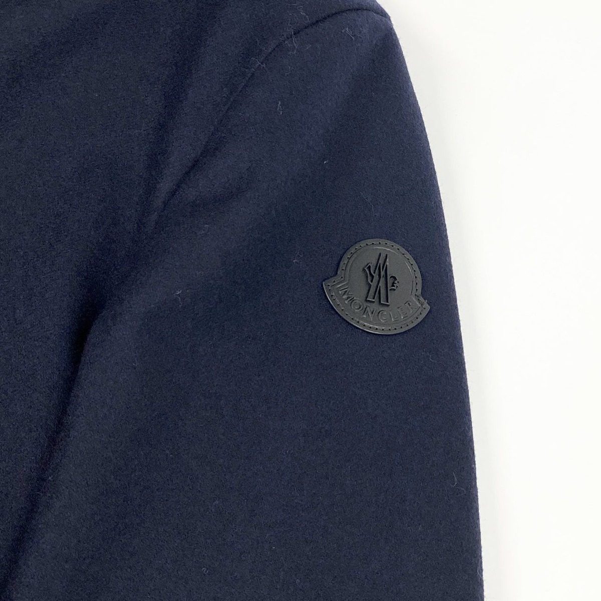 Moncler Callaqui Giubbotto Wool Down Coat Outer 1 Navy — view 8
