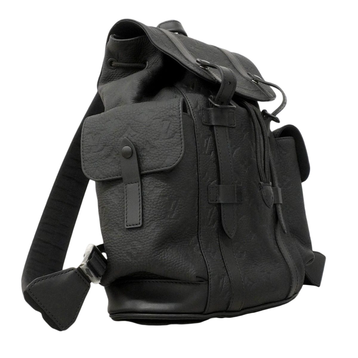 Louis Vuitton Backpack Monogram Taurillon Christopher PM Black — view 2