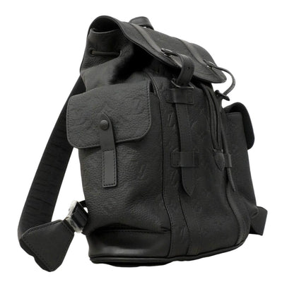Louis Vuitton Backpack Monogram Taurillon Christopher PM Black — view 2