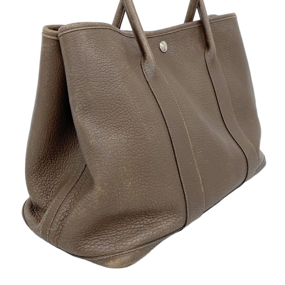 Hermes Tote Garden Party PM Negonda Havana Silver — view 2