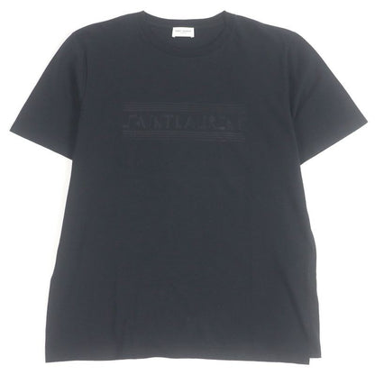 Saint Laurent Paris Front Logo Print Short Sleeve T-Shirt