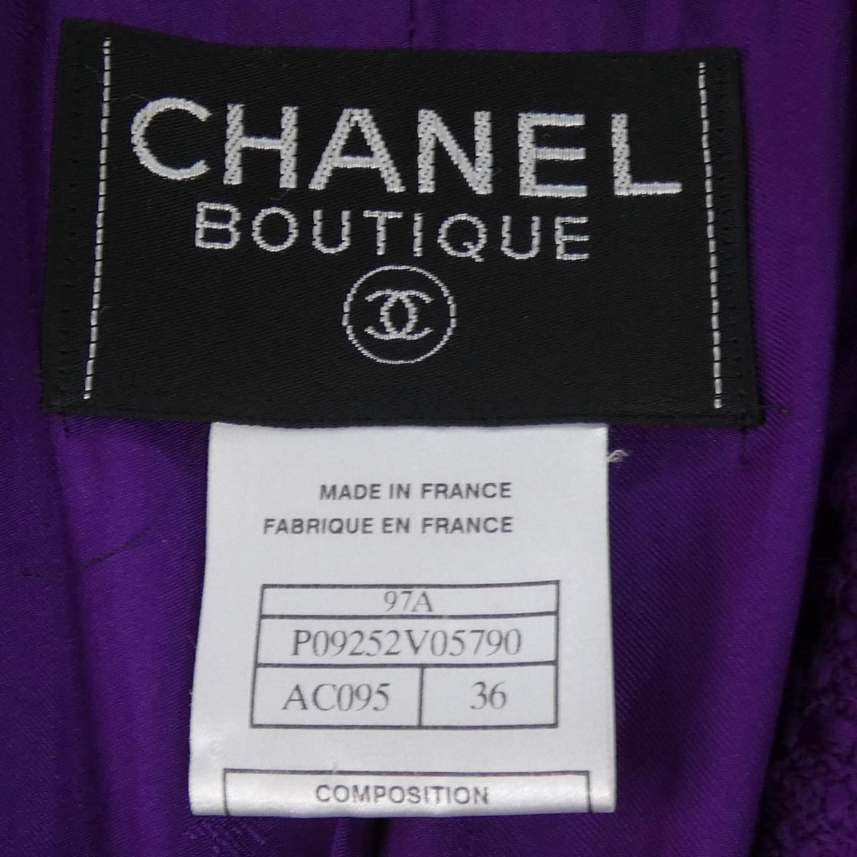 Vintage Chanel P09252v05790 97A Jacket — view 4