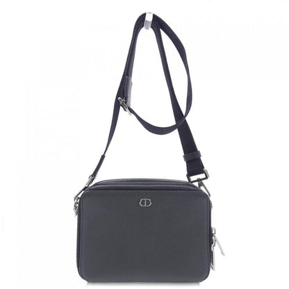 Christian Dior Bag Crossbody Leather Black Purse
