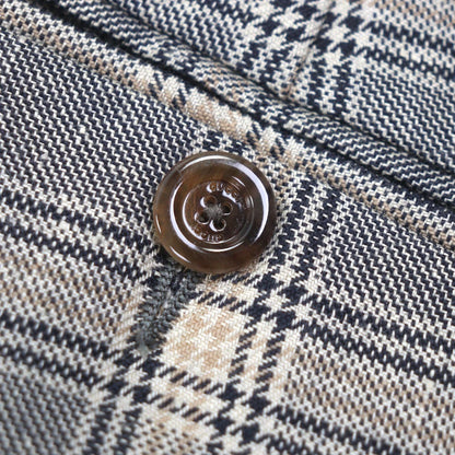 Gucci Linen Wool Check Pattern Pants Slacks Gray — view 5