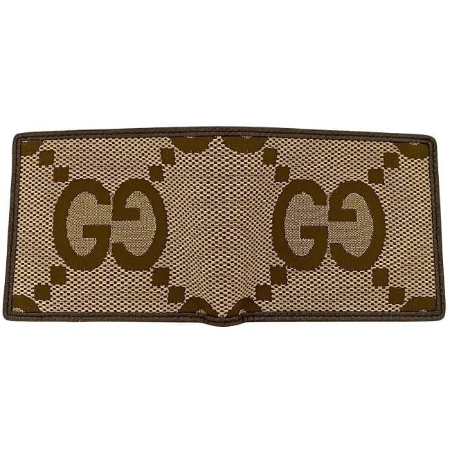 Gucci Bifold Wallet Beige Brown Jumbo GG — view 5