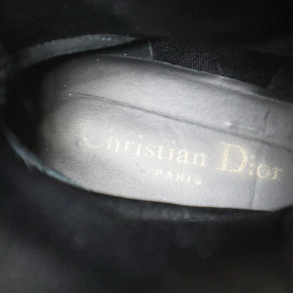 Dior Christian Ground Leather Belt Combat Boots Black 36.5 — view 5