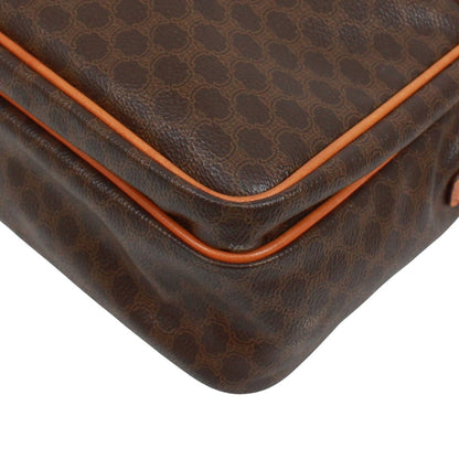Celine 2-Way Leather Brown Handbag Gold — view 5