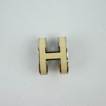 Hermes Pop Necklace Pendant Ivory Silver Vintage — view 2